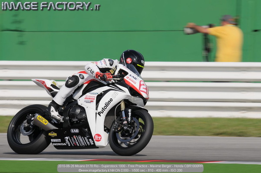 2010-06-26 Misano 0178 Rio - Superstock 1000 - Free Practice - Maxime Berger - Honda CBR1000RR